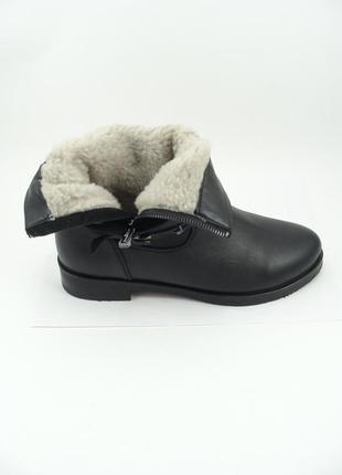 Зима ботинки натуральная кожа / кожаные классические ботиночки зимние 36 р5 фото