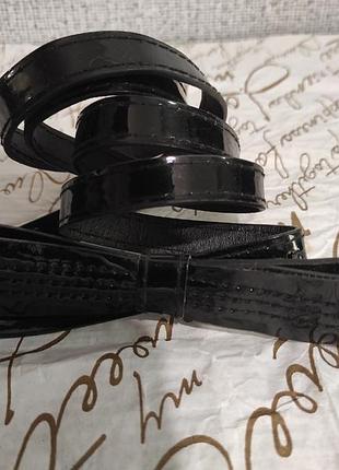 Ремінь, пояс з бантиком, лак-шкіра. дуууже довгий