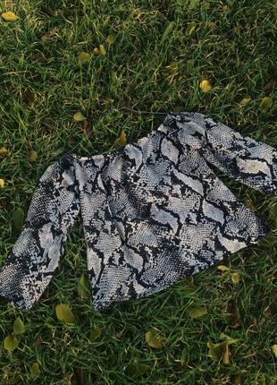 Блуза зі зміїним принтом (кофта, кофтинка, сорочка, блузка, рубашка, топ, футболка)