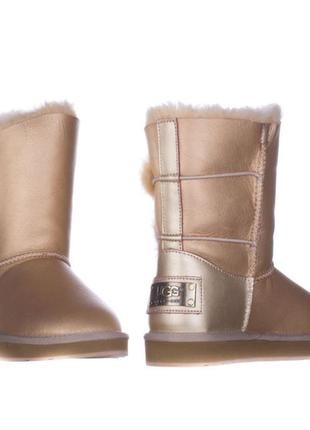 Натуральные женские угги ugg fd be gold (36,37,38,39)2 фото