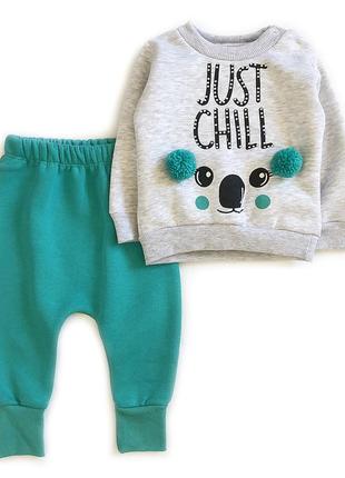 Костюм для девочки с начесом на 74,80,86 см