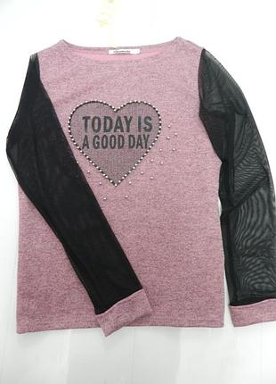 Стильная кофта реглан свитер м-л