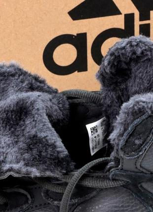 Зимові кросівки adidas yeezy 500 black high winter (хутро)4 фото