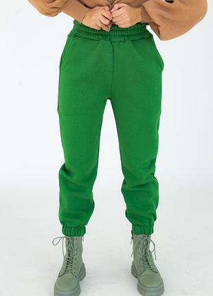 Спортивні штани утеплені з кишенями