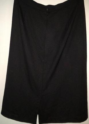 Базовая английская юбка из чистой шерсти, миди2 фото