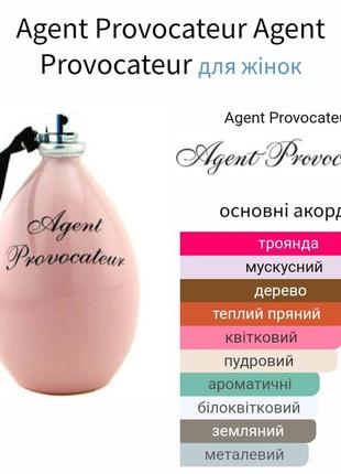 Розпив оригінал! парфумна вода 5мл. agent provocateur eau de parfum3 фото