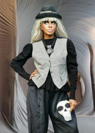 Льняная жилетка безрукавка жилет женская marlin anselm hobbs лен