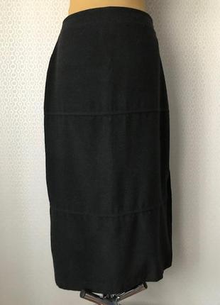 Классная теплая темно-серая юбка, размер 46, укр 48-50-52