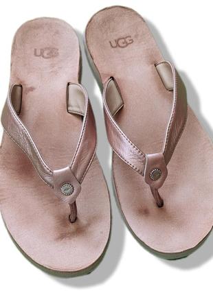 Вьетнамки сланцы шлепанцы кожа ugg