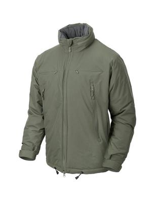 Куртка зимова тактична helikon-tex husky tactical winter jacket climashield appex alepha green xs