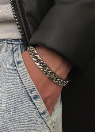 Чоловічий металевий браслет
