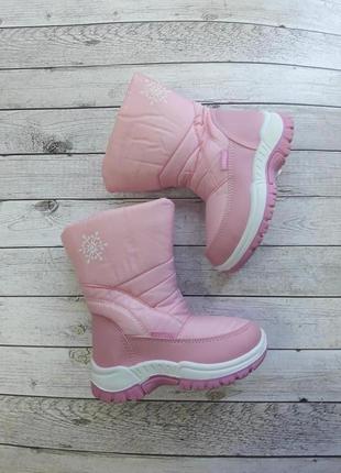 Милі дитячі чобітки в ніжно-рожевому кольорі2 фото