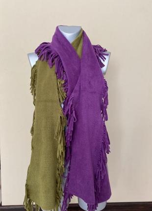 Шарф флісовий двох кольорів