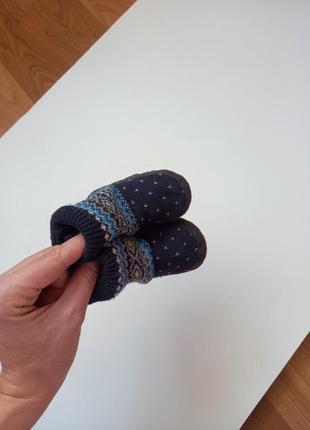 Теплі пінетки шкарпетки капці чобітками carter's fair isle slipper socks5 фото