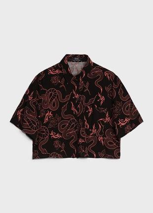 Укороченная блузка s bershka