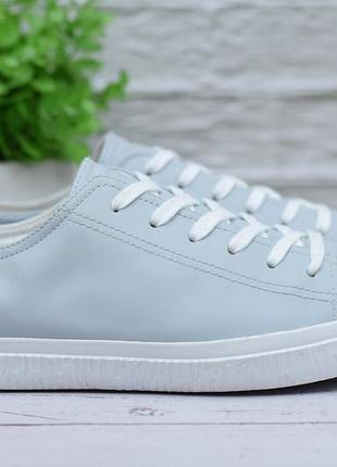 40 размер. кожаные голубые кеды kenzo. оригинал