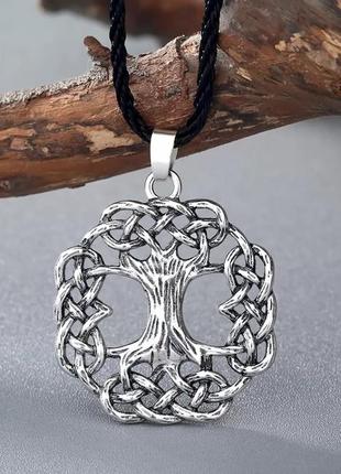 Кулон на шию оберіг у скандинавському стилі дерево життя вікінг кельти1 фото