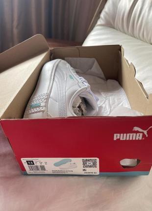 Білі кеди кросівки puma оригінал.2 фото