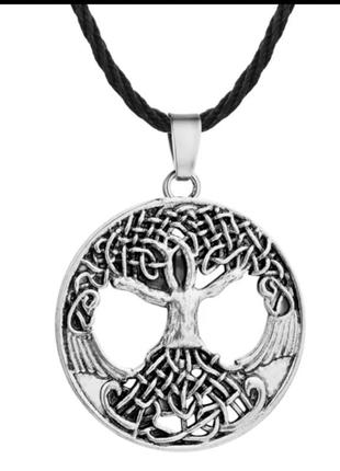 Кулон на шию оберіг у скандинавському стилі дерево життя вікінг кельти
