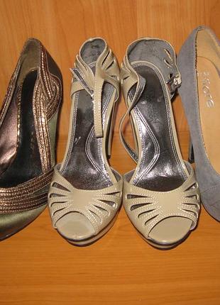 .набор 3 пары новых туфель "next"р.36 одним лотом