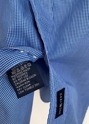 Синя сорочка у клітинку gant 4