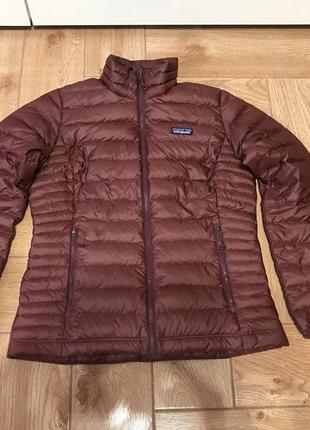 Пуховик женский бордовый патагония patagonia women's down sweater puffer jacket🧥р.м🇺🇸🇧🇩2 фото