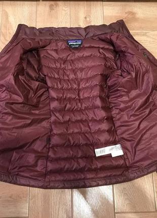 Пуховик женский бордовый патагония patagonia women's down sweater puffer jacket🧥р.м🇺🇸🇧🇩4 фото