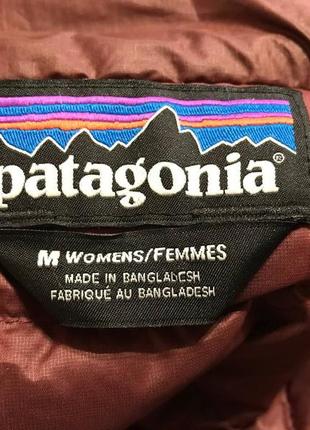 Пуховик женский бордовый патагония patagonia women's down sweater puffer jacket🧥р.м🇺🇸🇧🇩6 фото