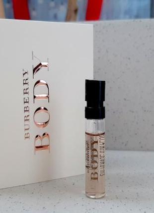 Burberry body eau de parfum✨оригинал миниатюра пробник mini vial spray 2 мл книжка9 фото