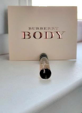 Burberry body eau de parfum✨оригинал миниатюра пробник mini vial spray 2 мл книжка10 фото