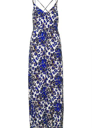 Шикарное платье с разрезом леопардовый принт