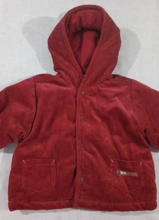 Тепла курточка з вельвету