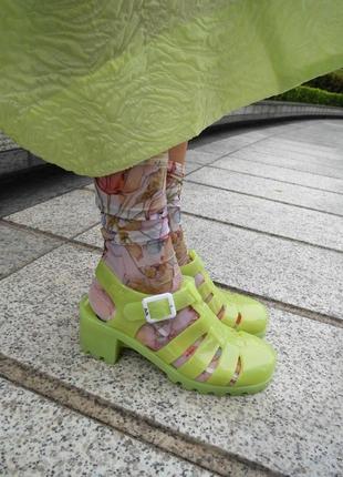 Яркие силиконовые сандали ju ju ! 🍉размер 6 (39)3 фото