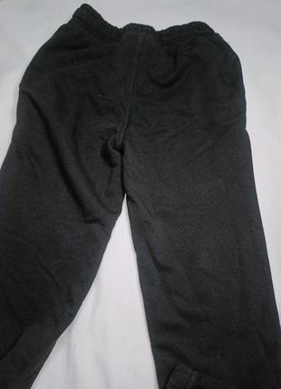 Черные спортивки . штаны теплые с начесом. дитячі спортивні штани.4 фото