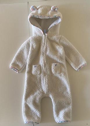 Теплий махровий комбінезончик