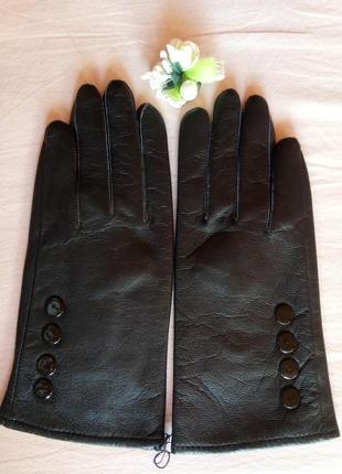 Новые женские перчатки из лайковой кожи хорошего качества3 фото