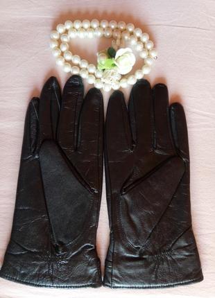 Новые женские перчатки из лайковой кожи хорошего качества3 фото