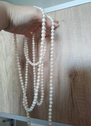 Намисто з річкових перлів перлове намисто4 фото