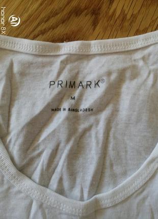 Майка нательная базовая белая хлопок primark2 фото