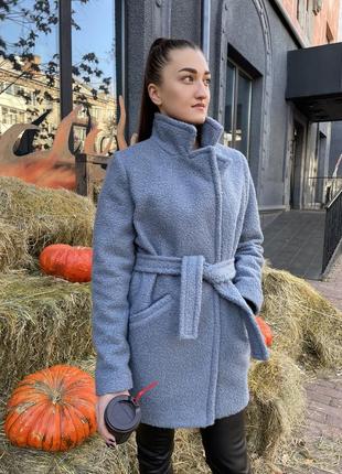 Двубортне класичне пальто тедді