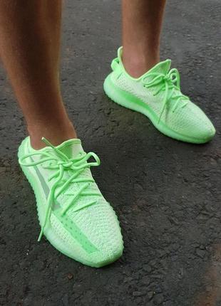 Кросівки adidas yeezy boost 350 v2 green6 фото