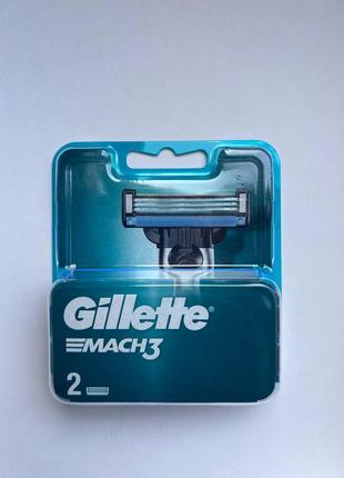 Gillette mach3, змінні касети для гоління (2 шт)1 фото