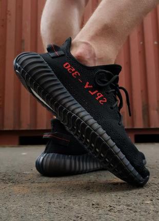 Кросівки adidas yeezy boost 350 black/red9 фото