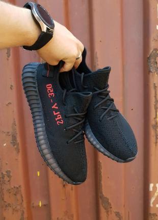 Кросівки adidas yeezy boost 350 black/red5 фото