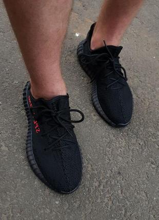 Кросівки adidas yeezy boost 350 black/red8 фото