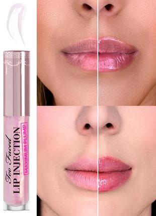 Блиск плампер для збільшення об'єму губ too faced maximum injection lip plumper original 4 г2 фото