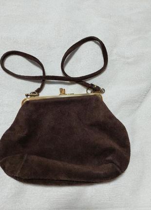 Замшевий клатч, сумочка, косметичка2 фото