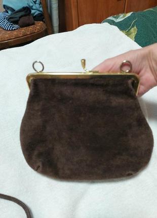 Замшевий клатч, сумочка, косметичка4 фото