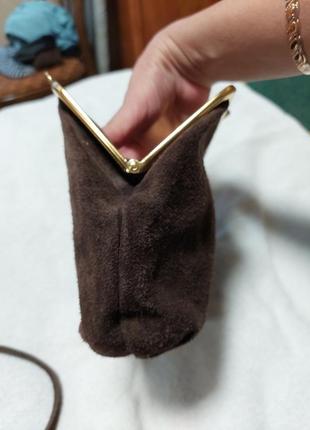 Замшевий клатч, сумочка, косметичка5 фото
