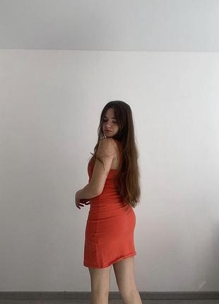 Коралова сукня від even&odd 4